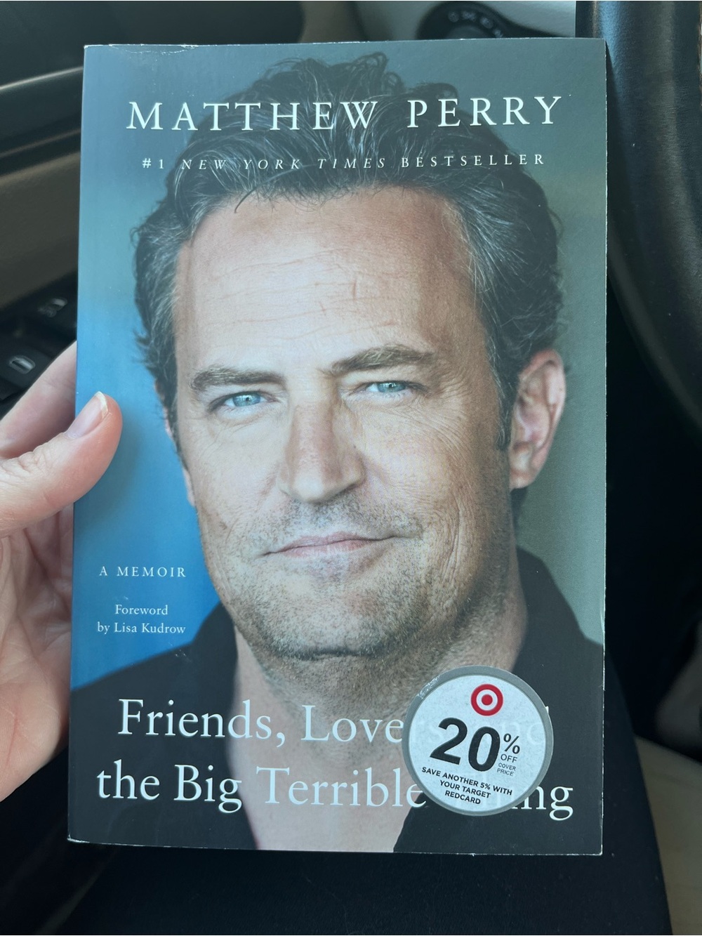 Matthew Perry "Friends, Love, the Big Terrible Thing" – Blue Cover